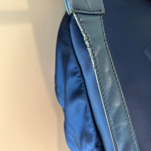 Stella McCartney Blue 'falabella Go' Satin Backpack - Picture 8 of 13